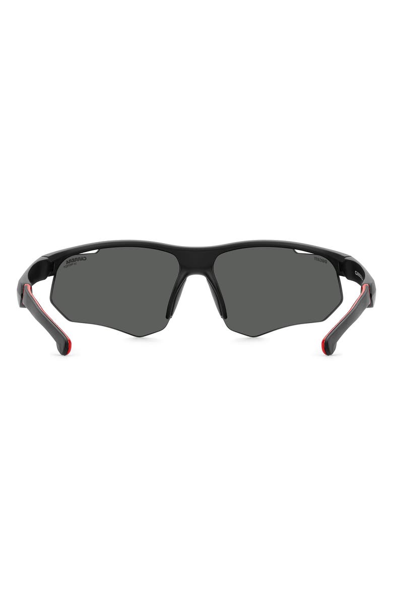 Carrera Eyewear x Ducati 69mm Carduc Rectangle Sunglasses, Alternate, color, Matte Black/ Red