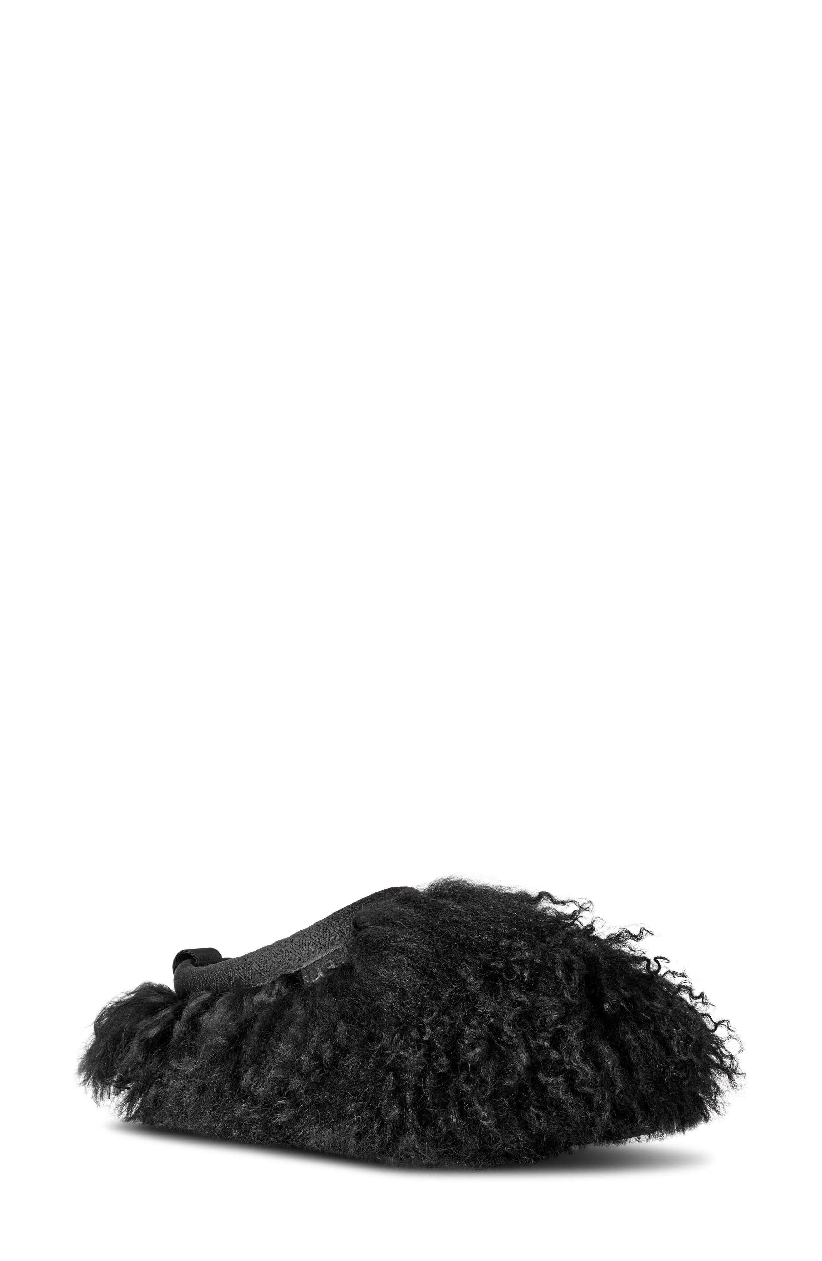 UGG<sup
®</sup
 Tazz Fluff Momma Genuine Shearling Slipper, Main, color, Black