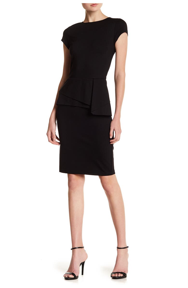 LOVE...ADY Ruffle Cap Sleeve Sheath Dress, Main, color, 