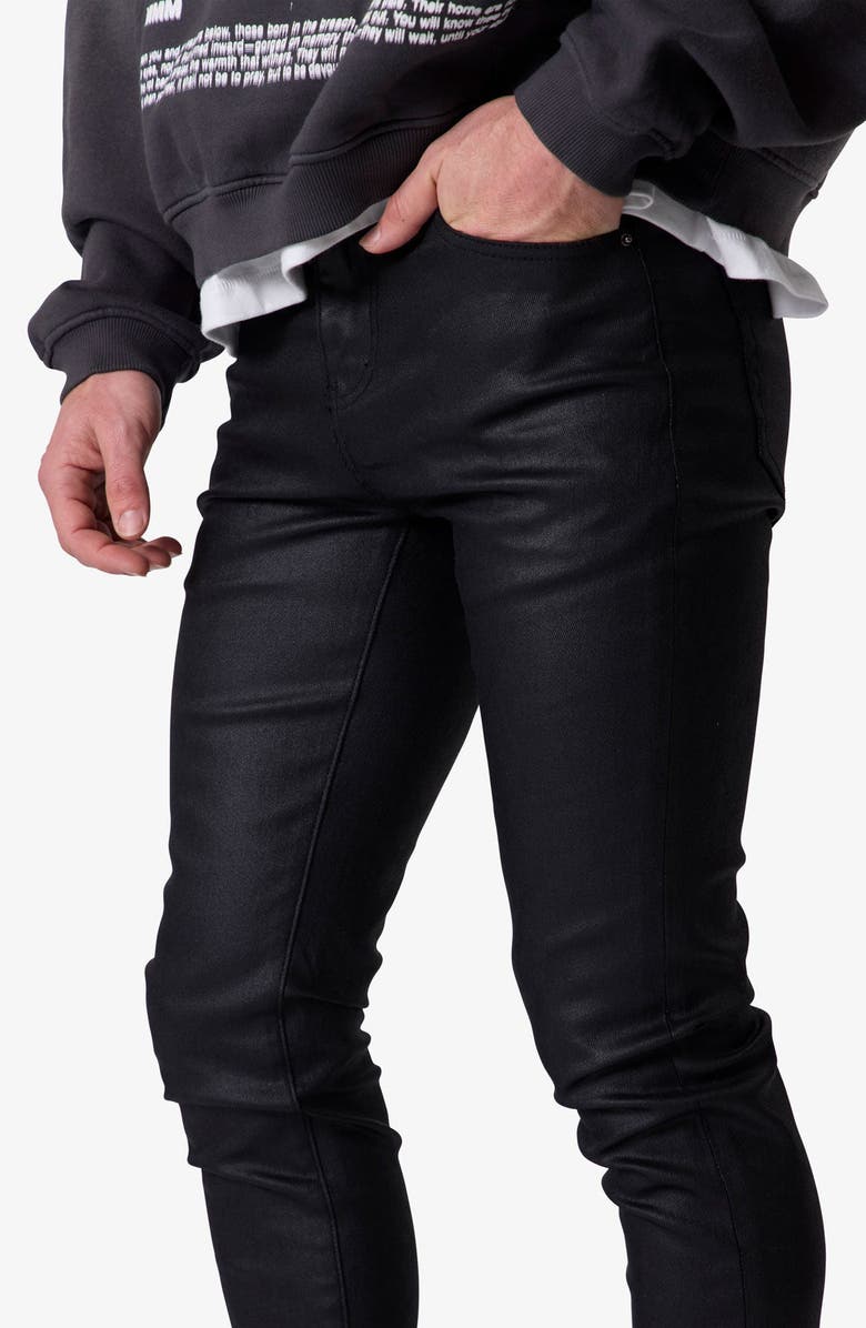 mnml Skinny Waxed Jeans, Alternate, color, 