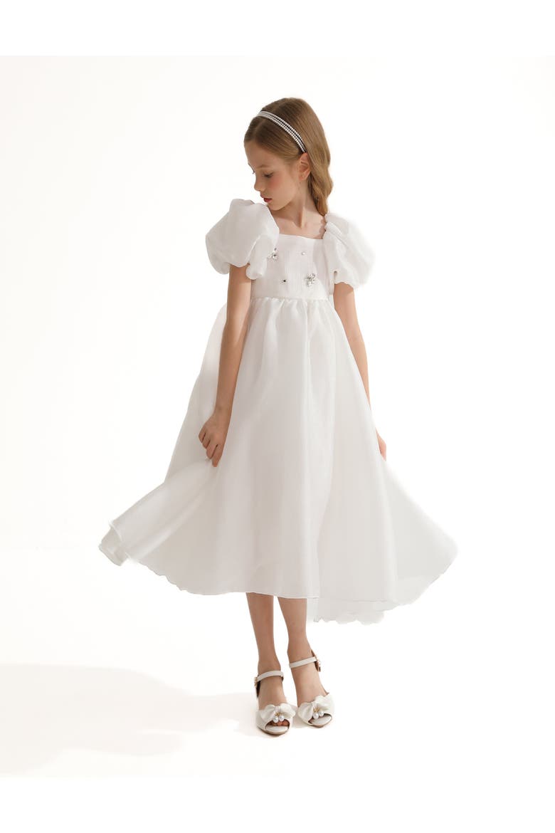 Janelle Dress, Alternate, color, White