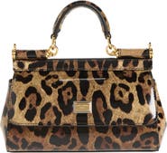 Dolce&Gabbana Mini Sicily Leather Top Handle Bag