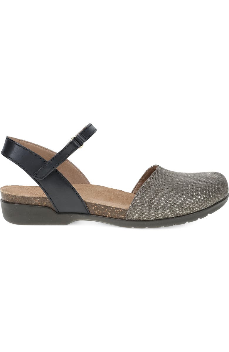 Dansko Rowan Flat, Alternate, color, Grey/ Pewter