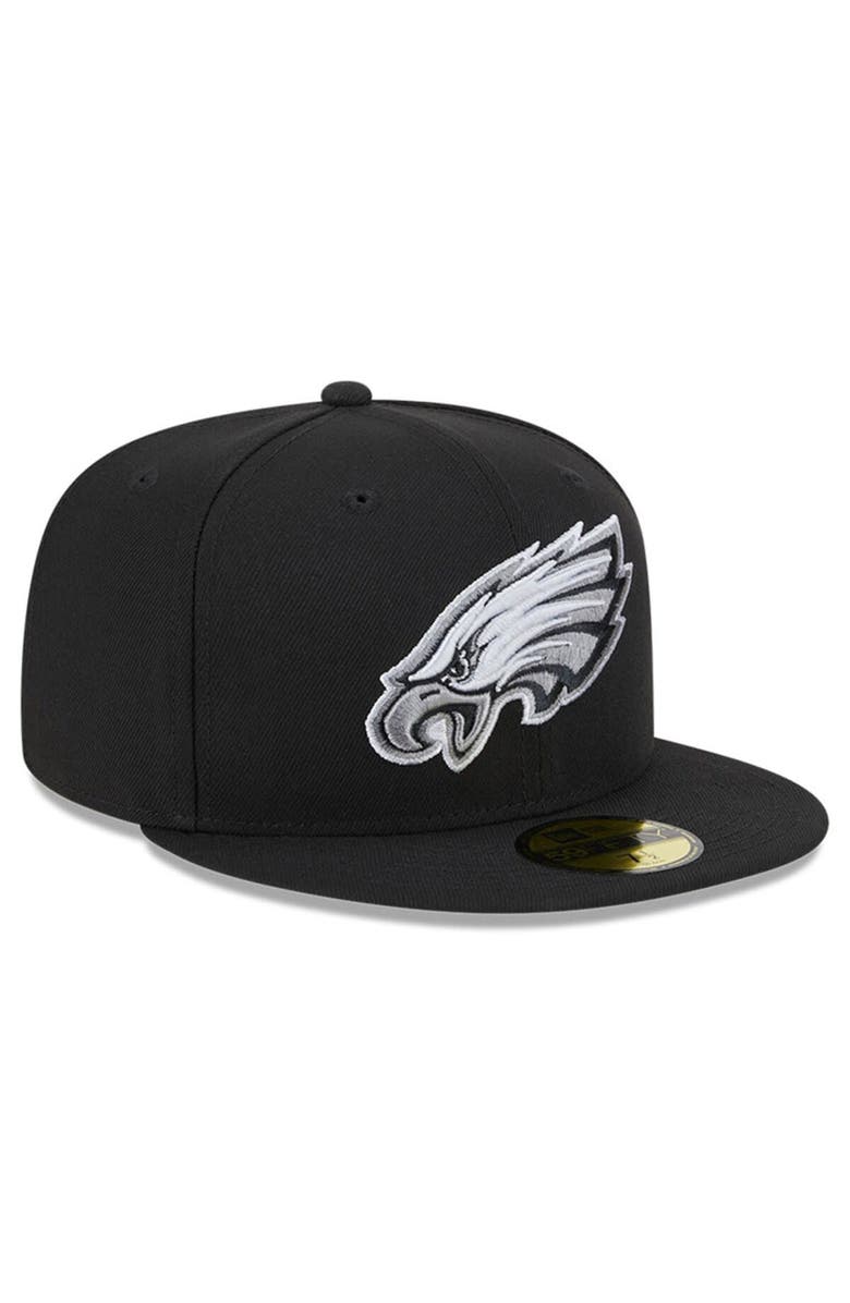New Era Men's New Era Black Philadelphia Eagles 2023 Inspire Change 59FIFTY Fitted Hat, Alternate, color, 