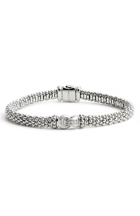 Diamond & Caviar Rope Bracelet (Nordstrom Exclusive)