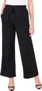 CeCe Drawstring Linen Blend Pants