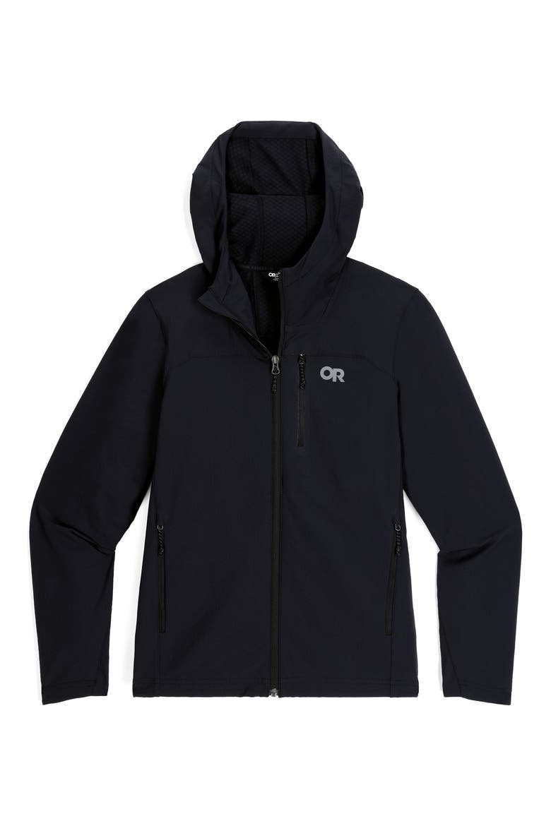 Ultima Hooded Jacket, Alternate, color, BLACK