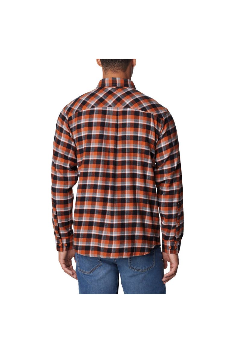 Burnt Orange Texas Longhorns Flare Gun Flannel Long Sleeve Shirt, Alternate, color, Burnt Orange