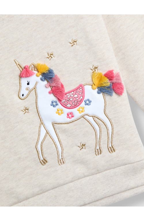 Jojo Maman Bébé Jojo Maman Bebe Kids' Unicorn Appliqué Sweatshirt & Leggings Set In Gray