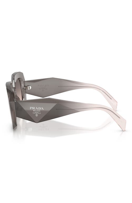 Prada 55mm Square Sunglasses In Brown