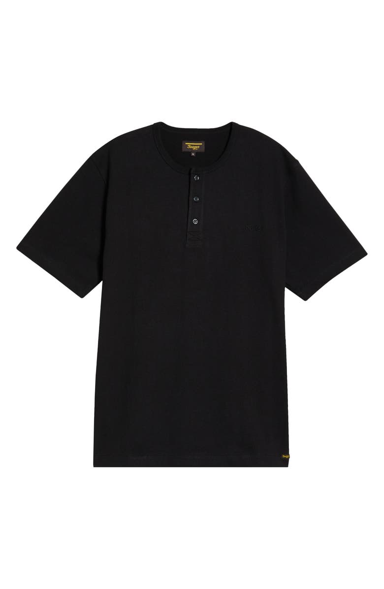 Seager Co Cotton Henley, Main, color, Black