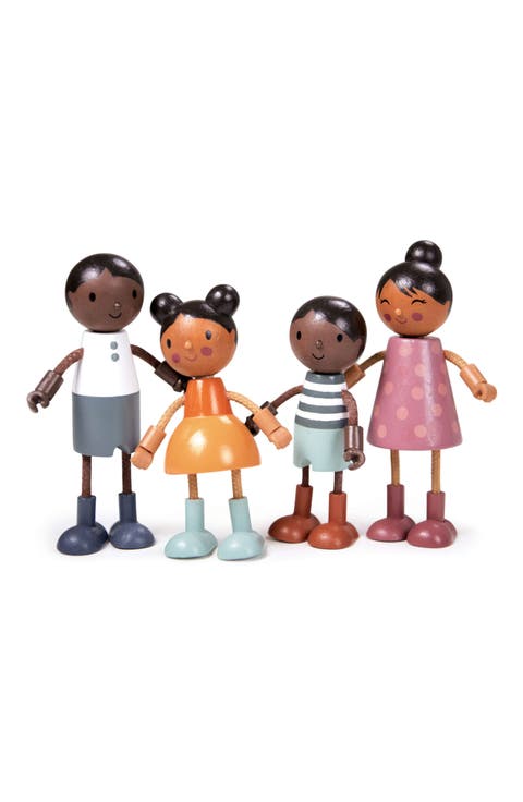 4-Piece Hummingbird Doll Family Set