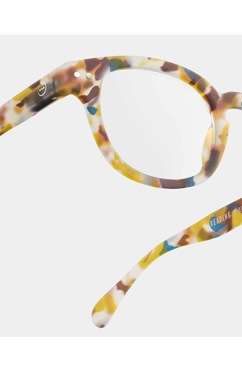 IZIPIZI #C 49mm Square Reading Glasses, Alternate, color, Blue Tortoise