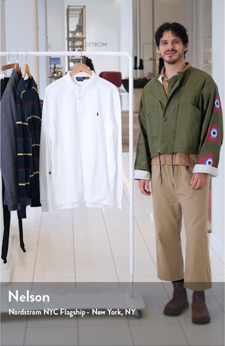 Cotton Piqué Long Sleeve Polo, sales video thumbnail