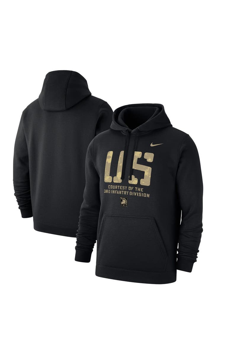 Nike Men's Nike Black Army Black Knights 2023 Rivalry Collection Courtesy of Club Fleece Pullover Hoodie, Main, color, Black