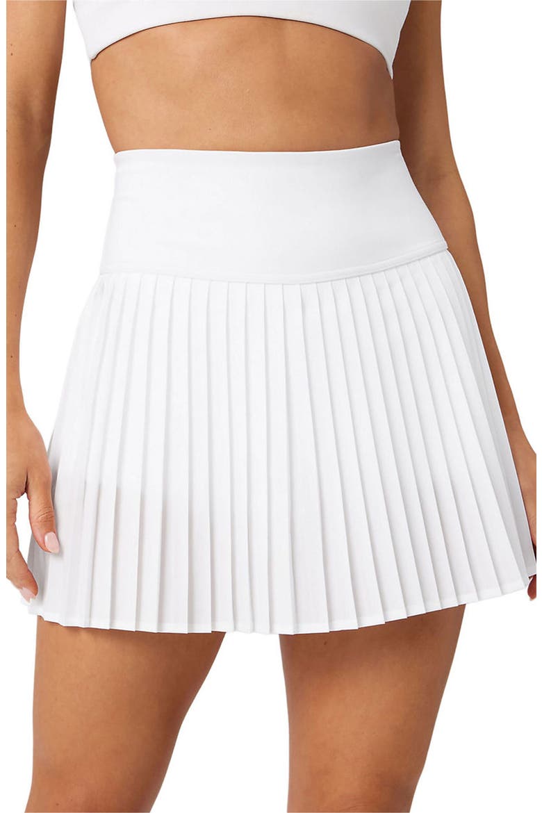 Women's Hot Shot Pleated Skirt Classic Mini, Main, color, Classic White