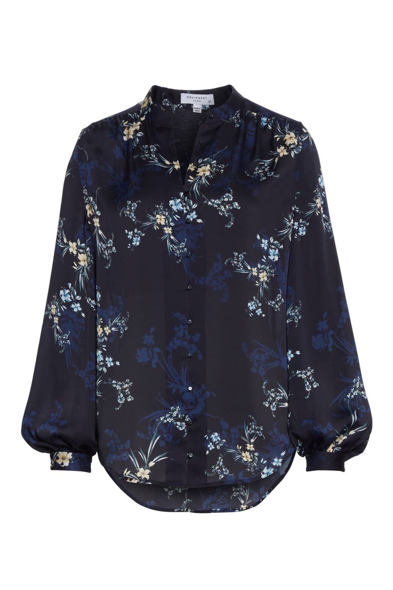 Cornelia Floral Print Blouse, Alternate, color, ECLIPSE MULTI