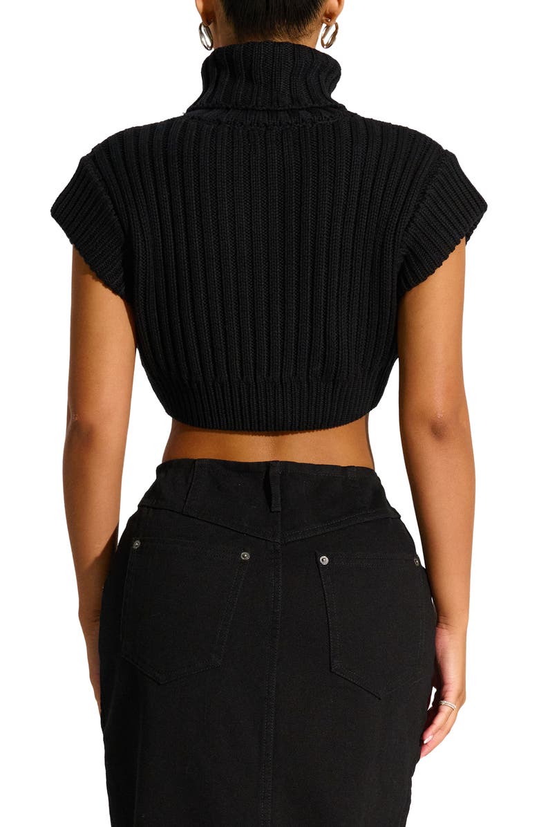 Naked Wardrobe Crop Turtleneck Sweater, Alternate, color, 