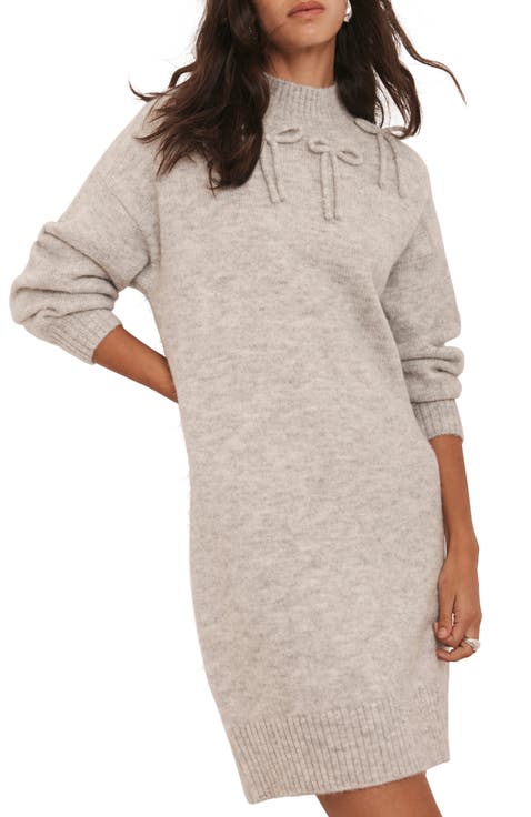 Knit Bow Jumper Dress