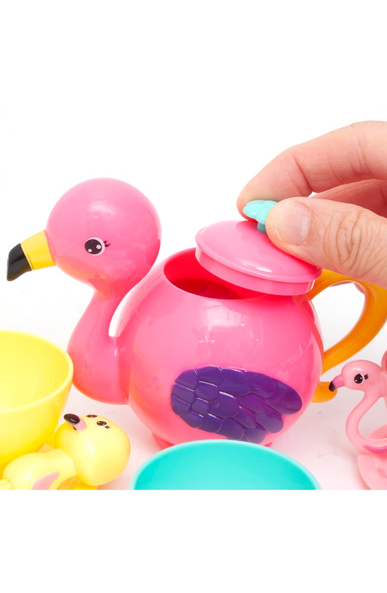 Zoo Troop Flamingo Animal Tea Party Set, 13 Pieces, Alternate, color, Multicolored