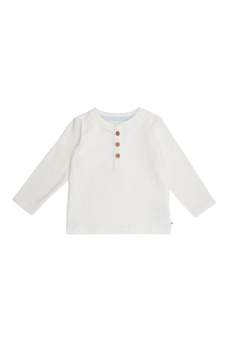 Kids' Cotton Henley, Main, color, WHITE