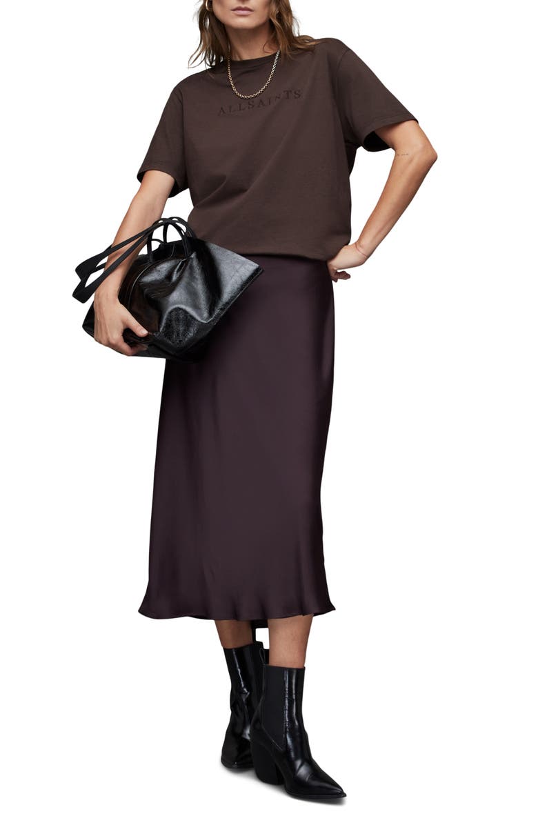 AllSaints Pippa Boyfriend Organic Cotton T-Shirt, Alternate, color, 