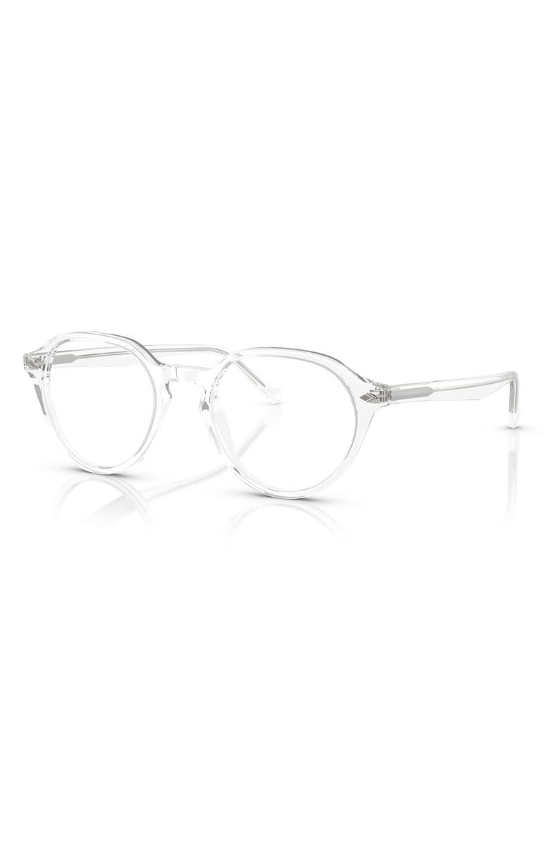 VOGUE 50mm Phantos Optical Glasses, Alternate, color, Clear Transparent