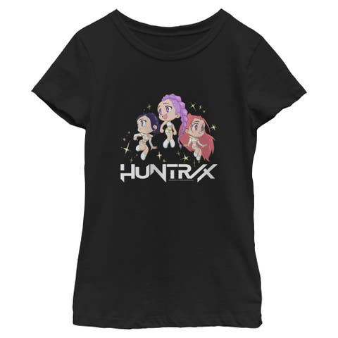 Girl's KPop Demon Hunters Chibi Trio Huntrix  Graphic T-Shirt