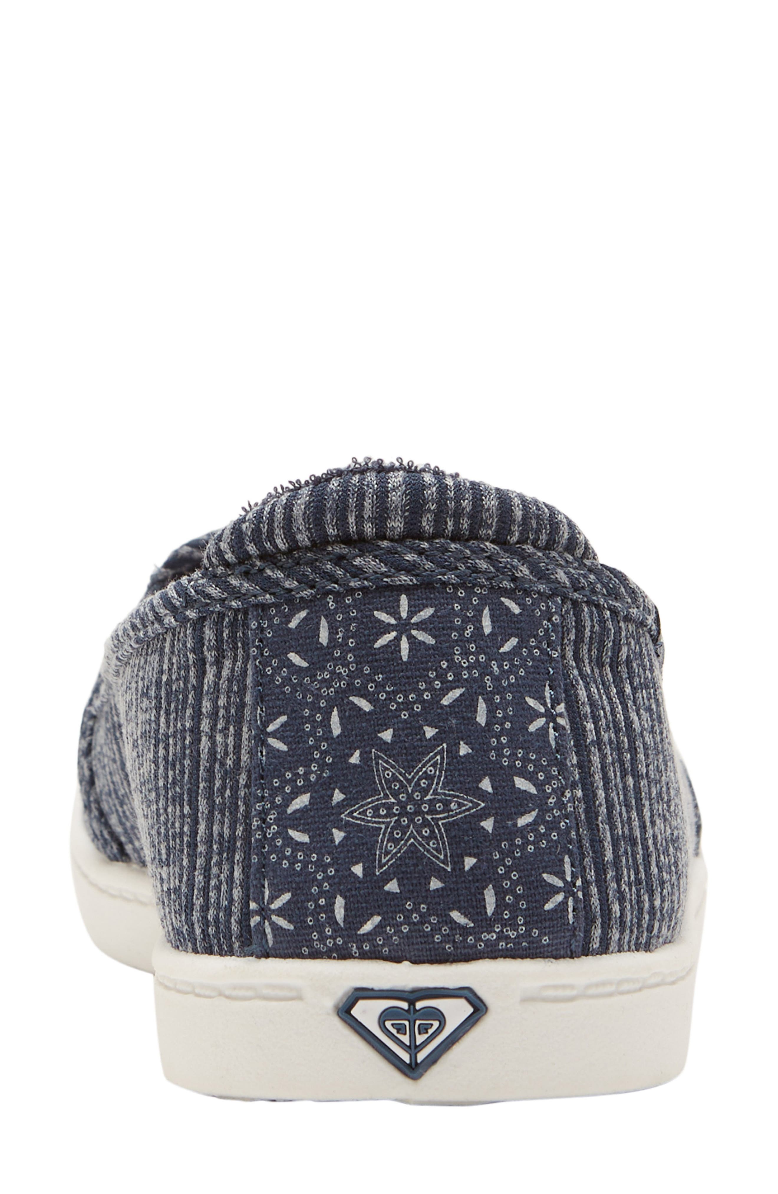 Roxy Minnow VII Slip-On Sneaker, Alternate, color, Navy