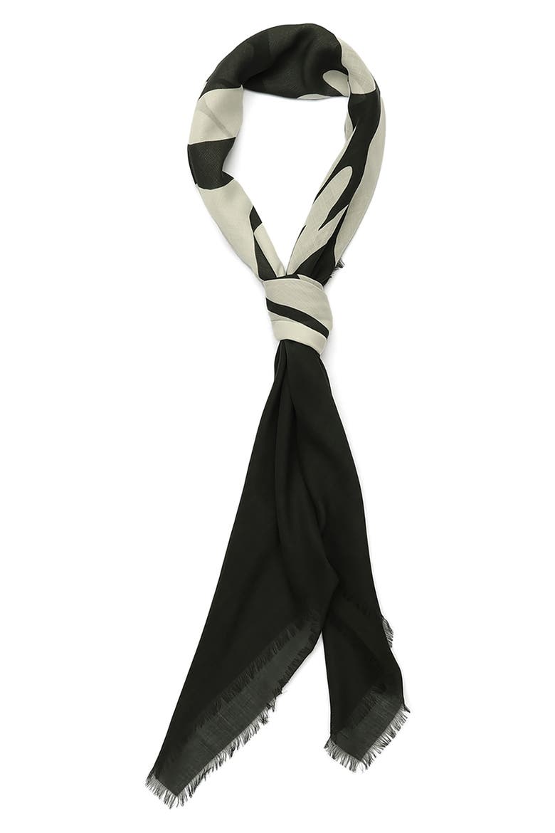 Orlando Large Scarf, Alternate, color, BLACK