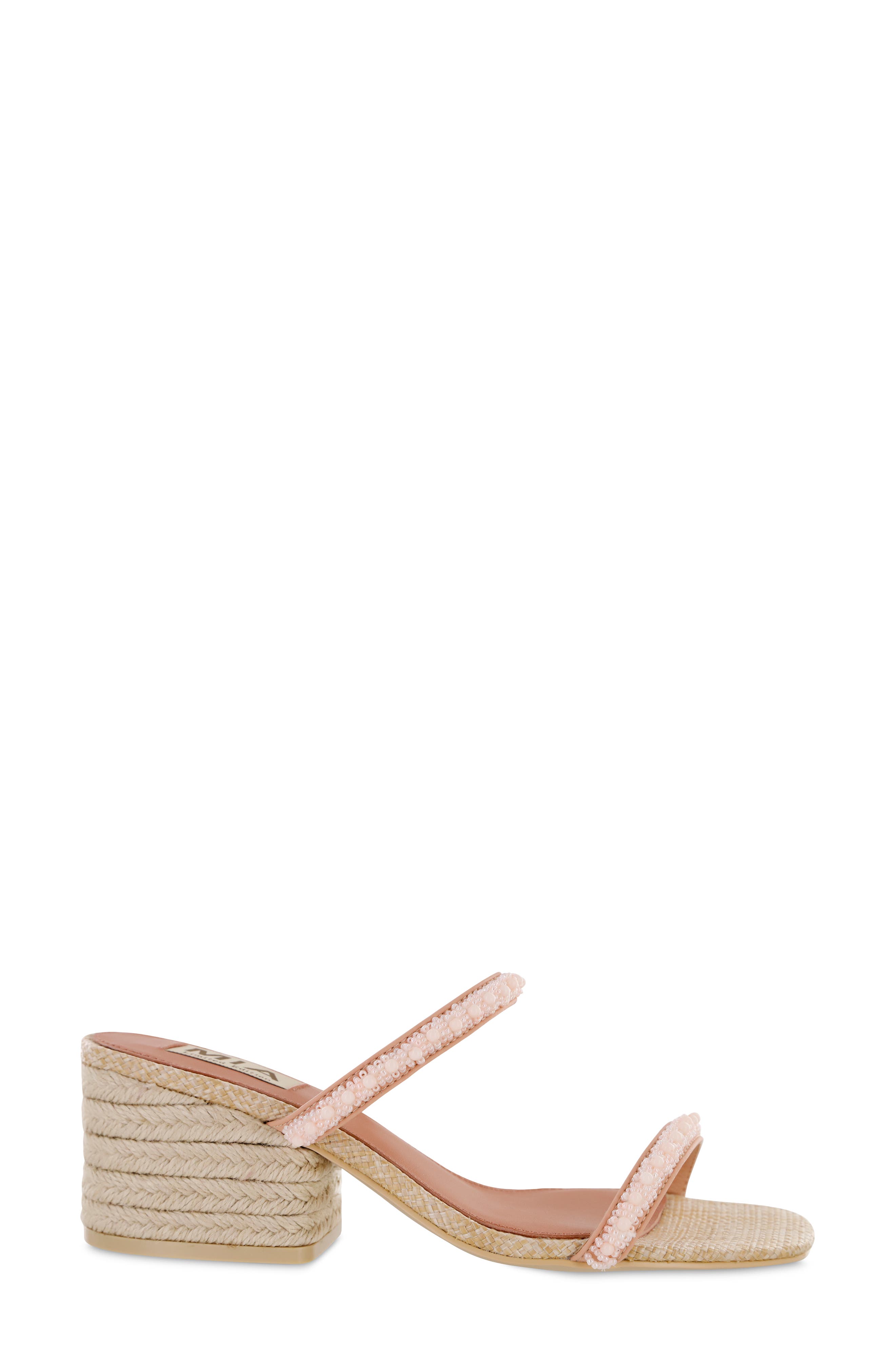 Isabeli Espadrille Slide Sandal, Alternate, color, CORAL