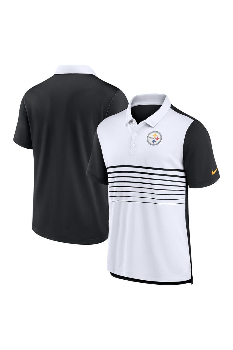 Men's Nike Black/White Pittsburgh Steelers Fashion Performance Polo, Main, color, Black