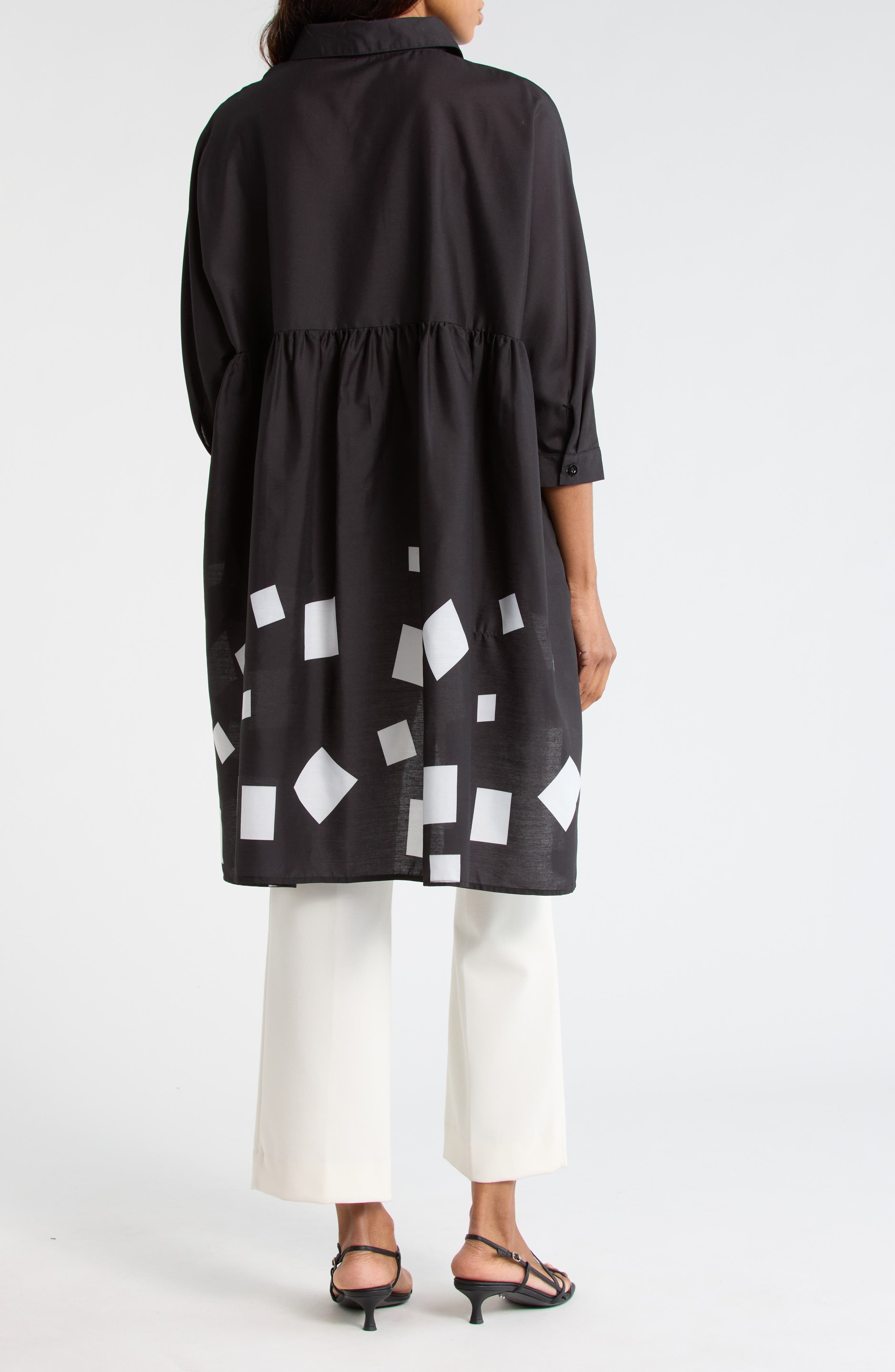 Border Print High-Low Boxy Top - image 2