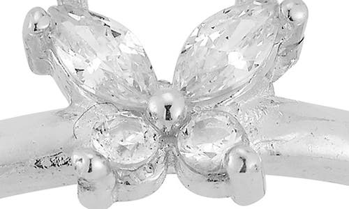 Glaze Jewelry Cubic Zirconia Butterfly Ring In Metallic
