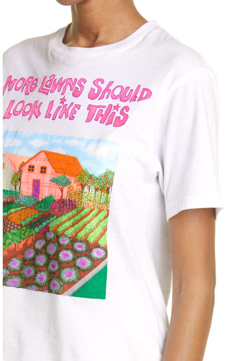 Oversize Organic Cotton Graphic T-Shirt, Alternate, color, WHITE