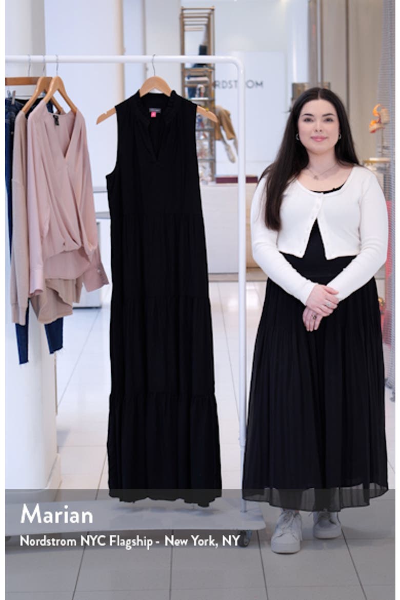 Sleeveless Tiered Maxi Dress video