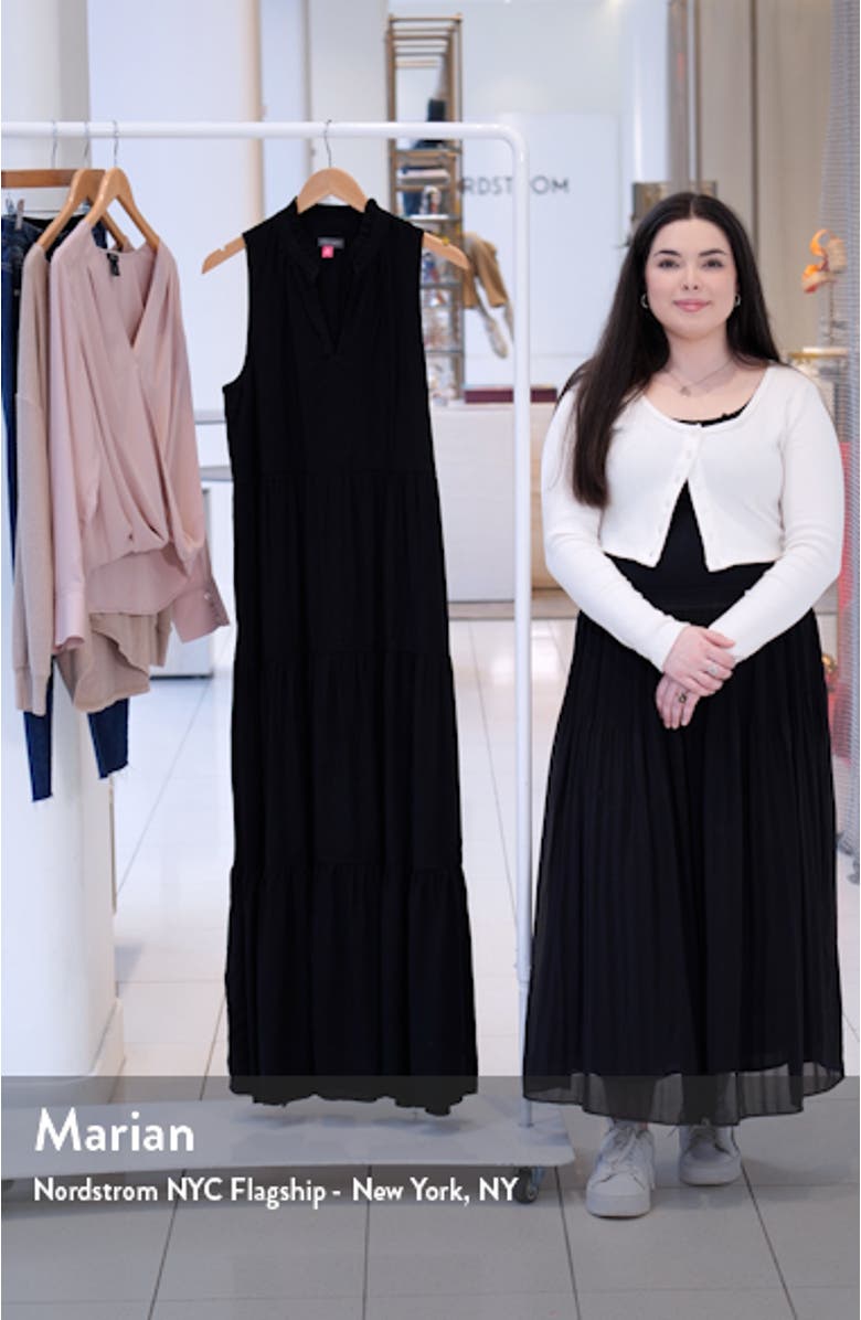 Sleeveless Tiered Maxi Dress, sales video thumbnail