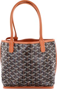 Pre-Owned Goyard Anjou Reversible Tote Coated Canvas Mini