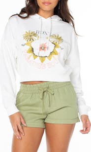 Roxy Breakwater Crop Graphic Hoodie