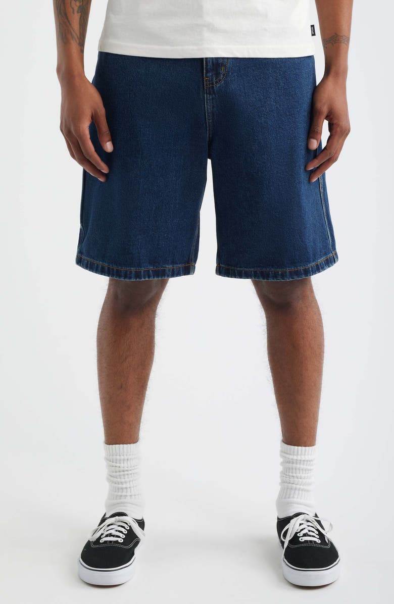 Rip Curl Nu Dose Denim Walking Shorts, Main, color, True Indigo