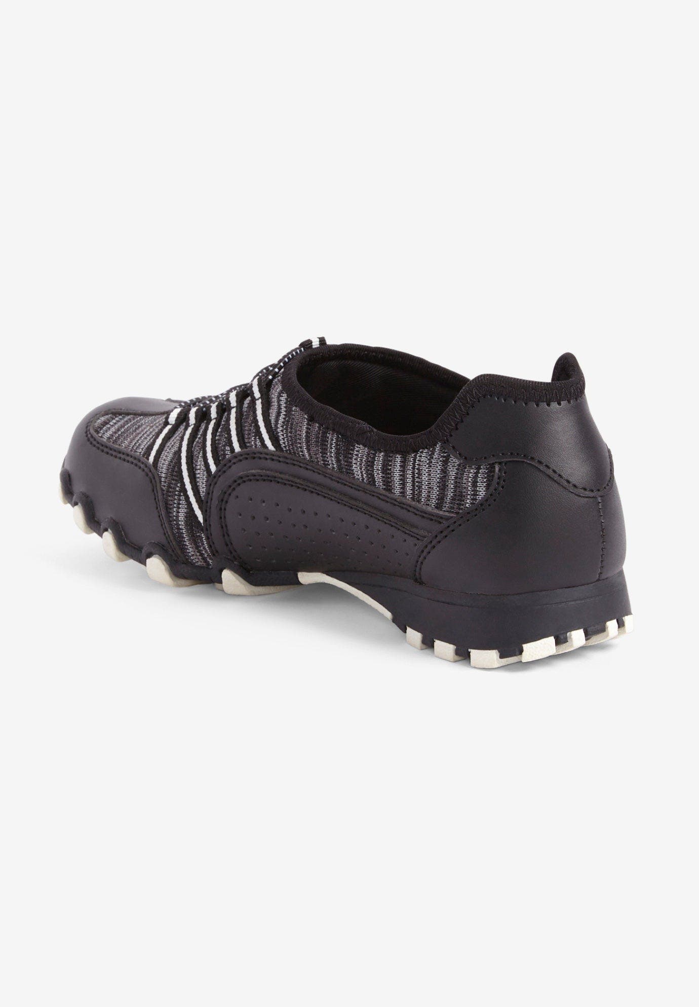 Comfortview CV Sport Tory Textured Knit Slip On Sneaker, Alternate, color, Black Grey