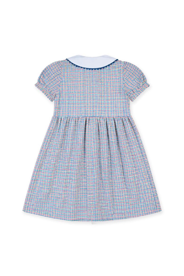Plaid Dress with Flowers, Alternate, color, Wht/Multi