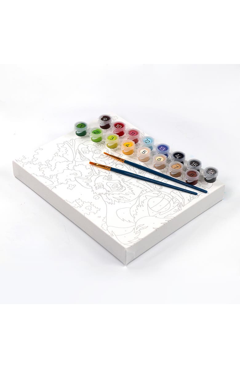 BRIGHT STRIPES Dogs' Day Out Paint by Numbers Set, Alternate, color, Multi