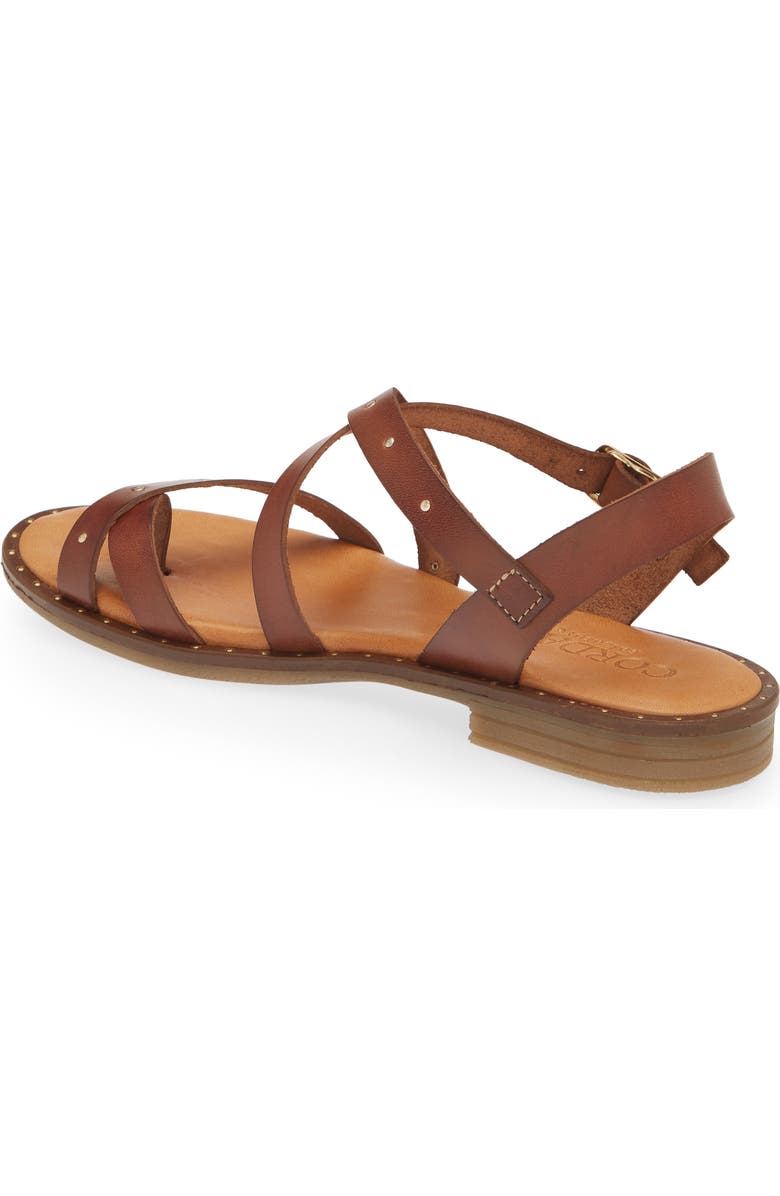Cordani Florine Strappy Sandal, Alternate, color, Cognac Leather