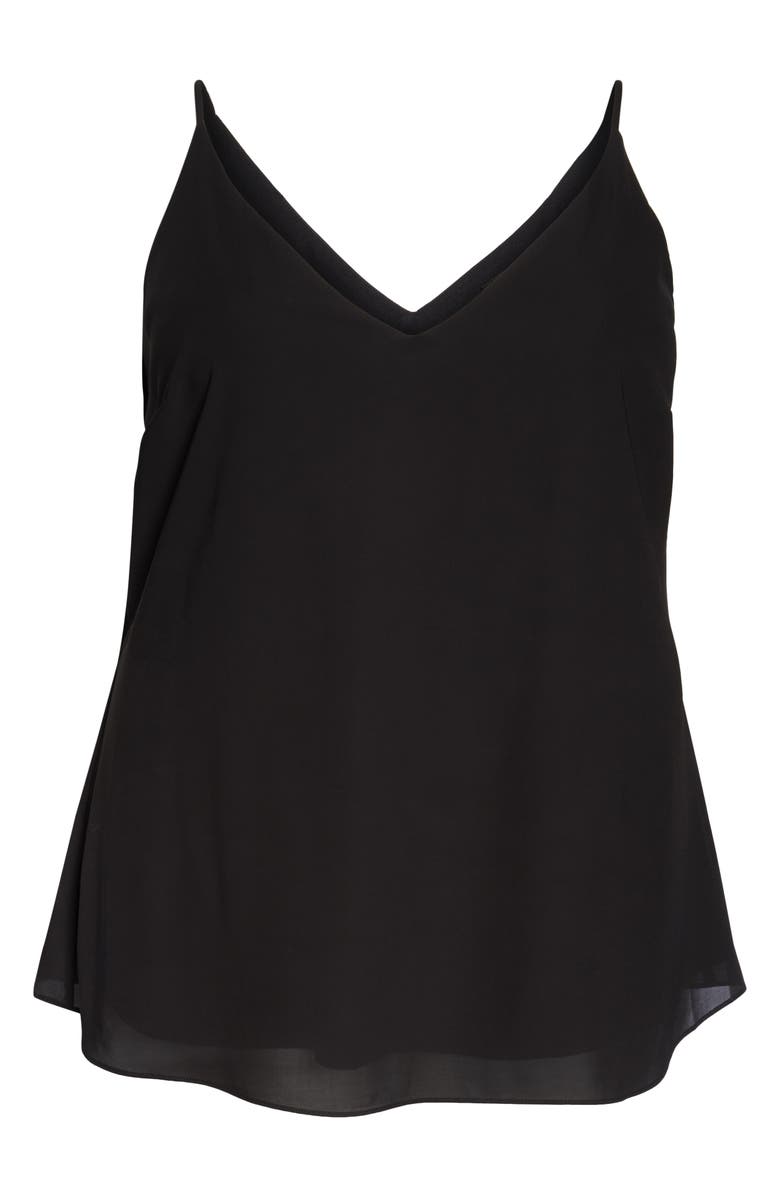 City Chic Double Layer V-Neck Camisole Top, Alternate, color,