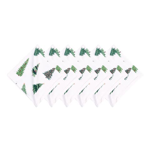 Christmas Forest Set of 6 Cloth Napkins