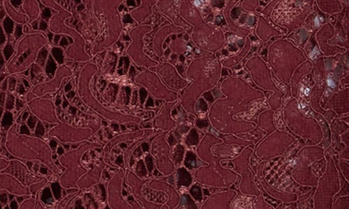 L Agence Carter Lace Blouse In Burgundy