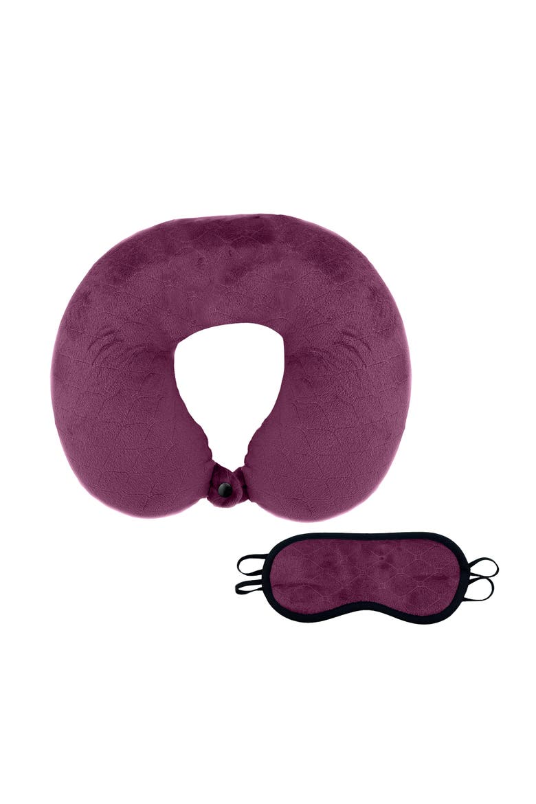 3 Memory Foam Pillows with Sleep Masks by Pursonic, Alternate, color, Multicolor