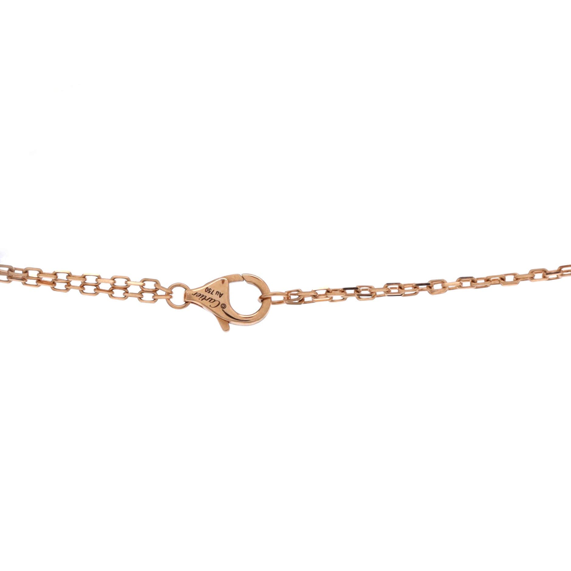2 Diamonds Love Pendant Necklace 18K Rose Gold and Diamonds, Alternate, color, Metallic Gold