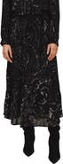 Bella Dahl Paisley Print Bias Cut Midi Skirt